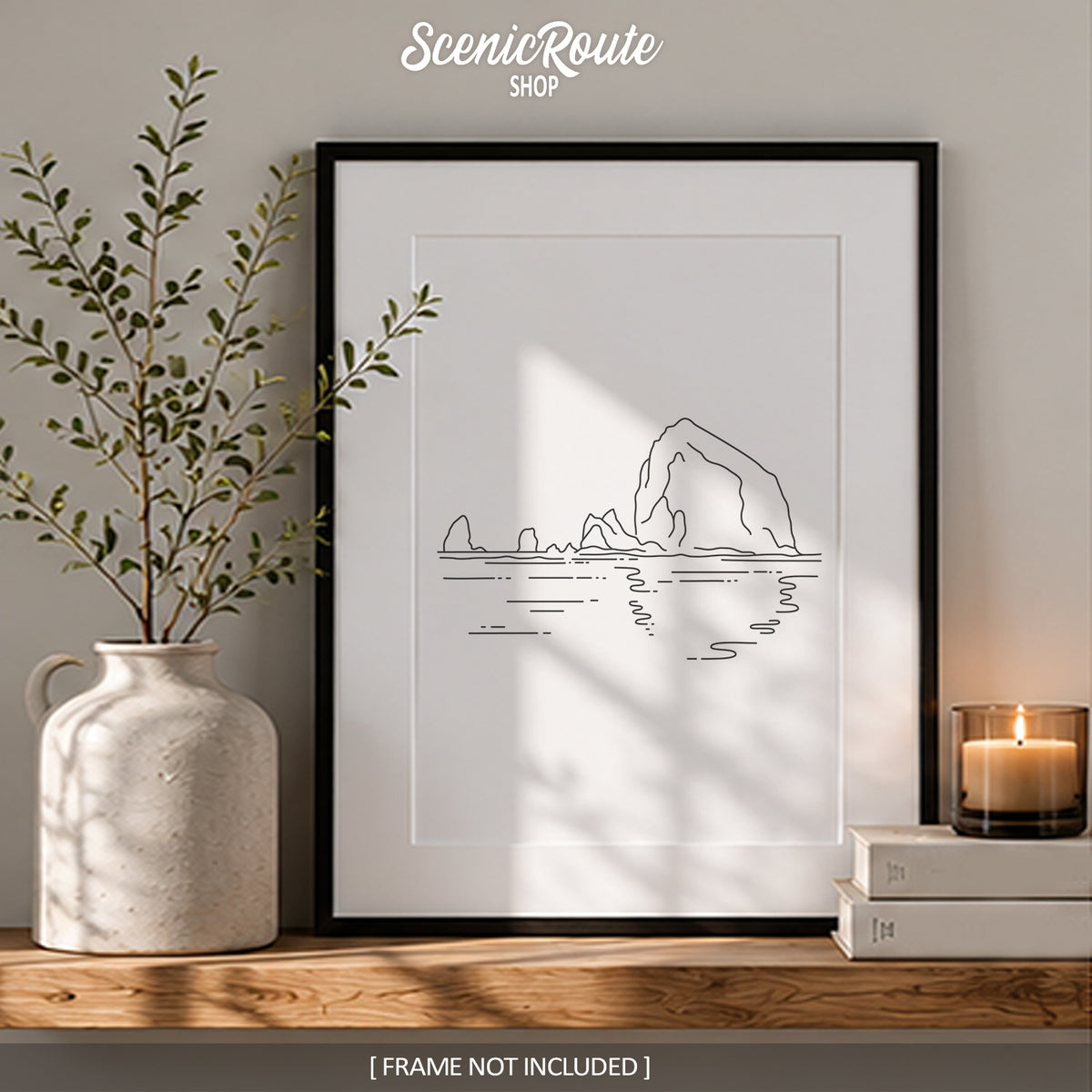 Oregon Haystack Rock Art Print