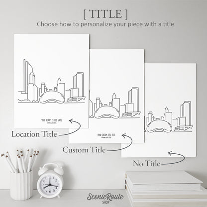 Chicago "Bean" Cloud Gate Sculpture Art Print