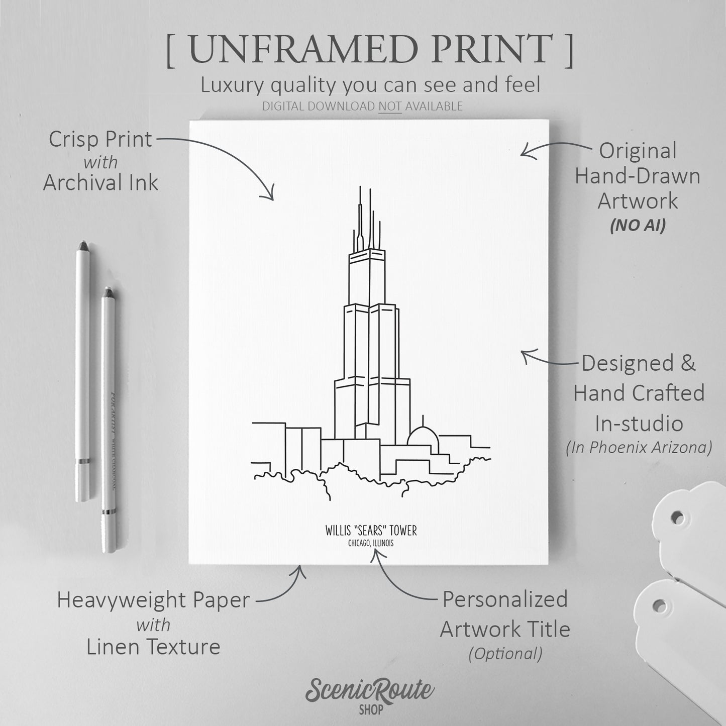 Chicago Willis "Sears" Tower Art Print