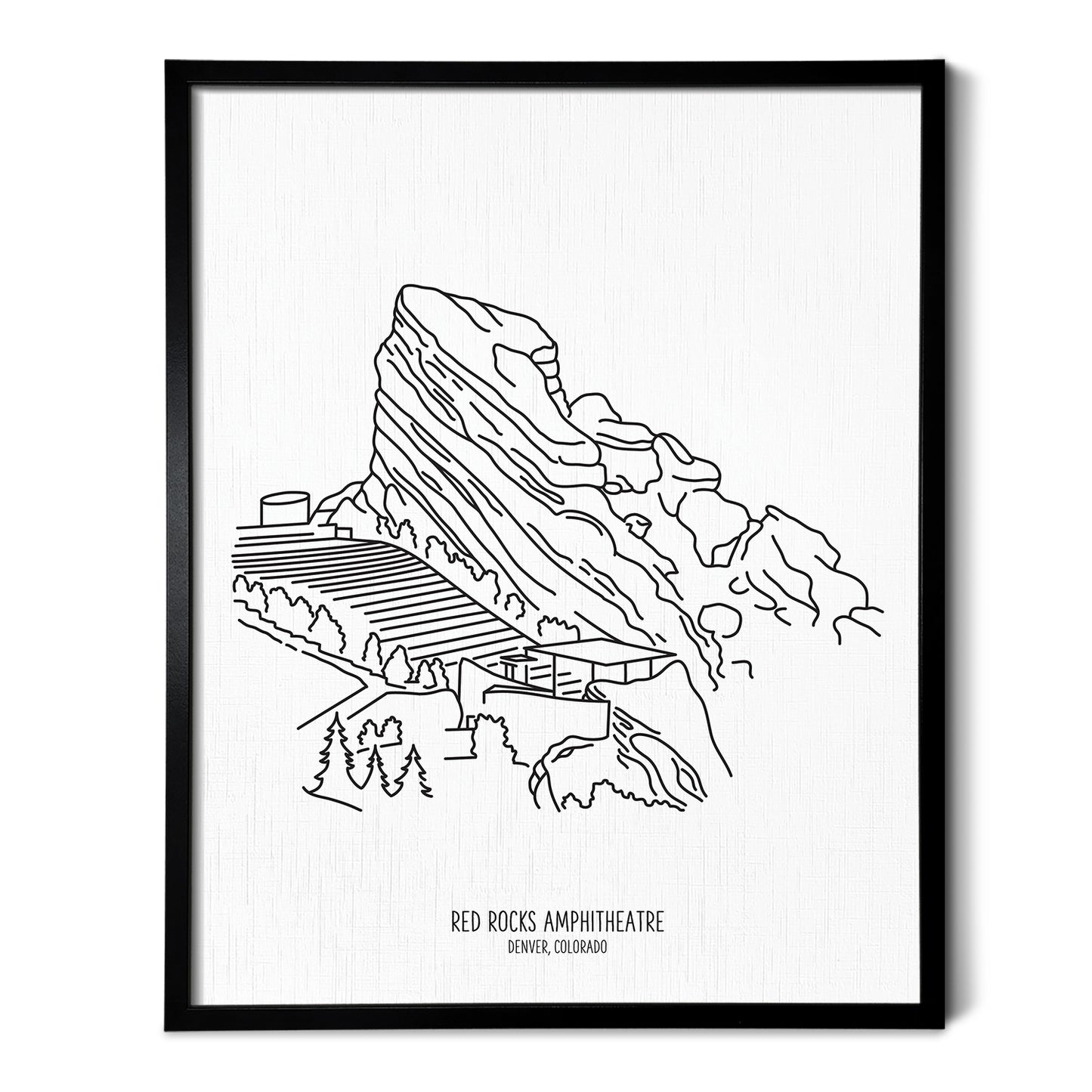 Denver Red Rocks Amphitheater Art Print