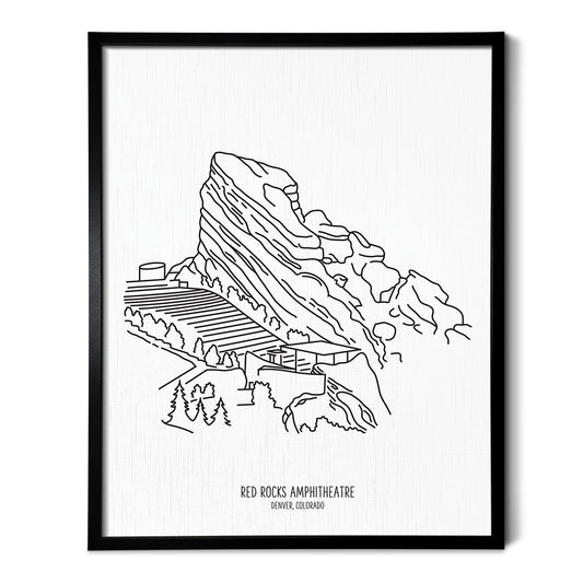 Denver Red Rocks Amphitheater Art Print