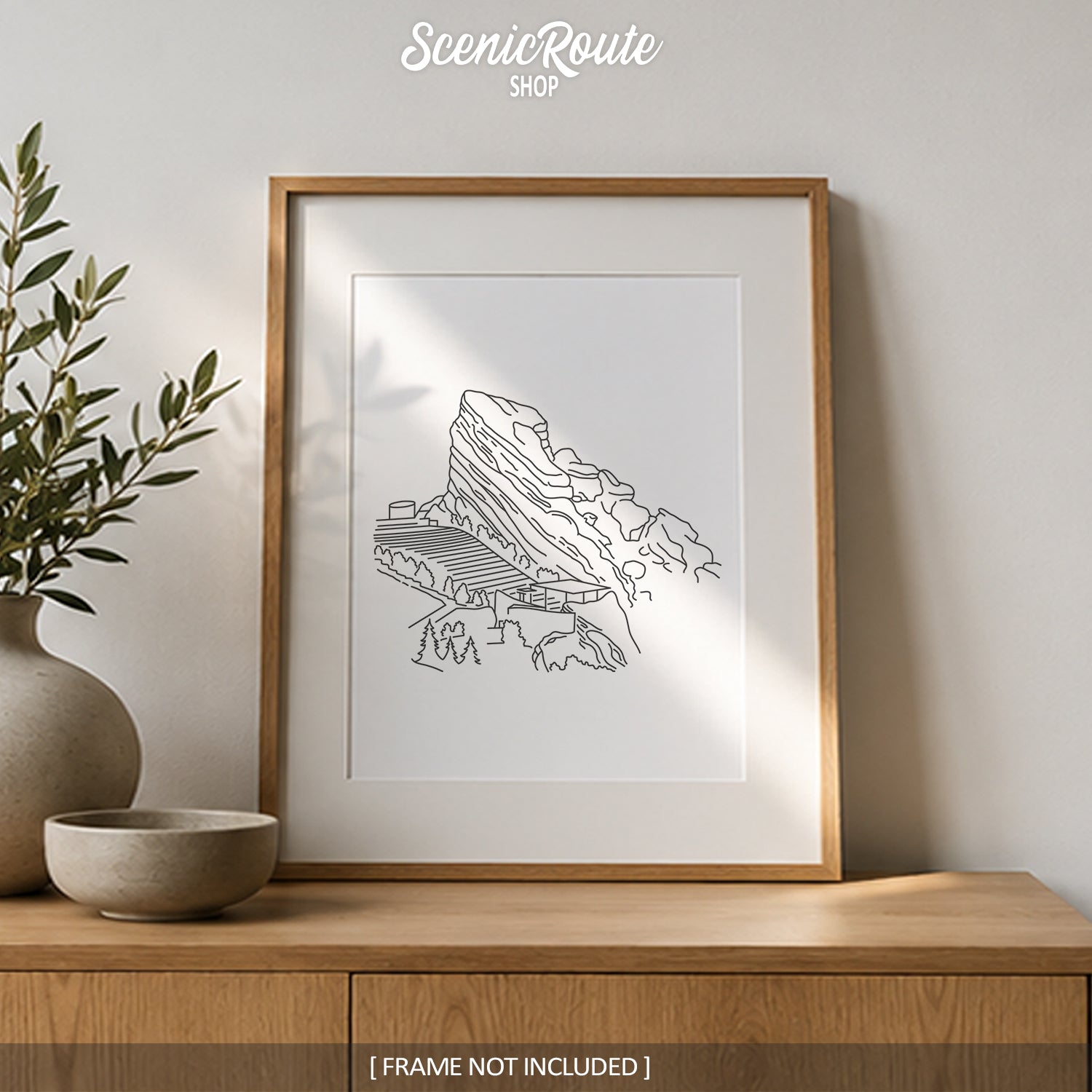 Denver Red Rocks Amphitheater Art Print – Scenic Route Shop