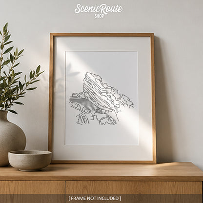 Denver Red Rocks Amphitheater Art Print