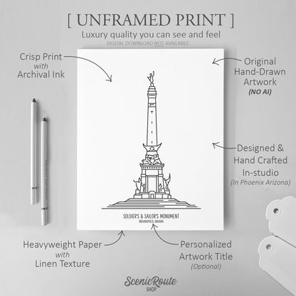 Indianapolis Soldiers & Sailors Monument Art Print