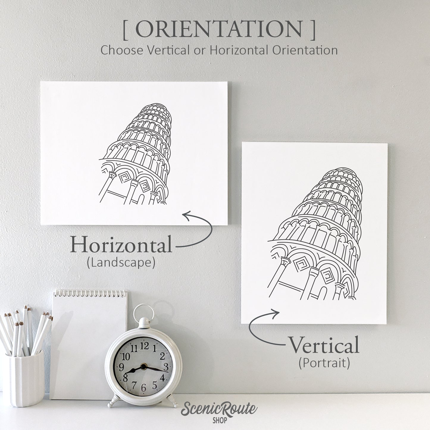 Italy Leaning Tower of Pisa Art Print