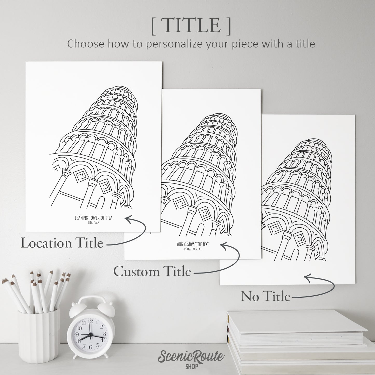 Italy Leaning Tower of Pisa Art Print