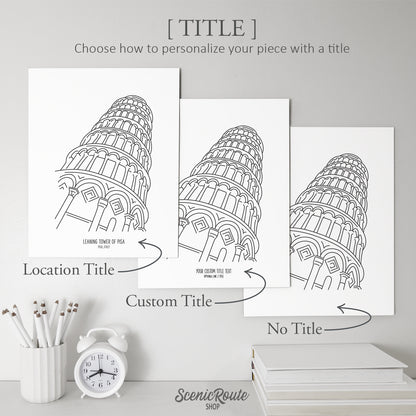 Italy Leaning Tower of Pisa Art Print