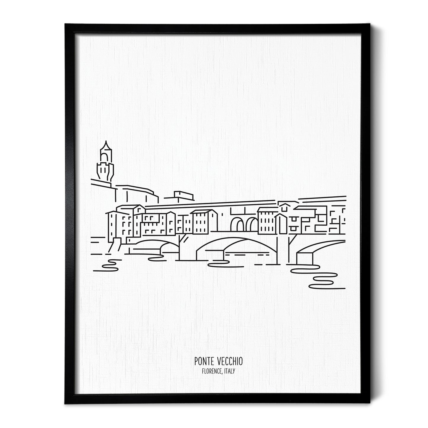 Italy Ponte Vecchio Bridge Art Print