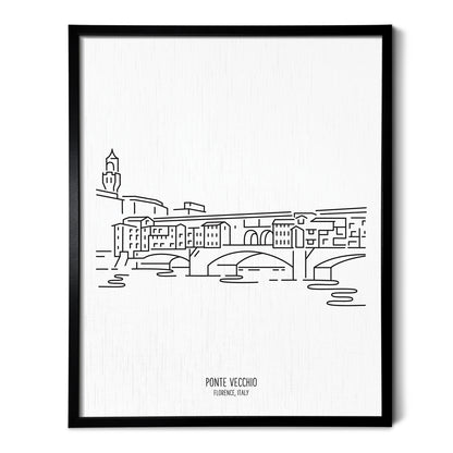 Italy Ponte Vecchio Bridge Art Print