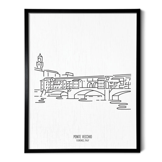 Italy Ponte Vecchio Bridge Art Print