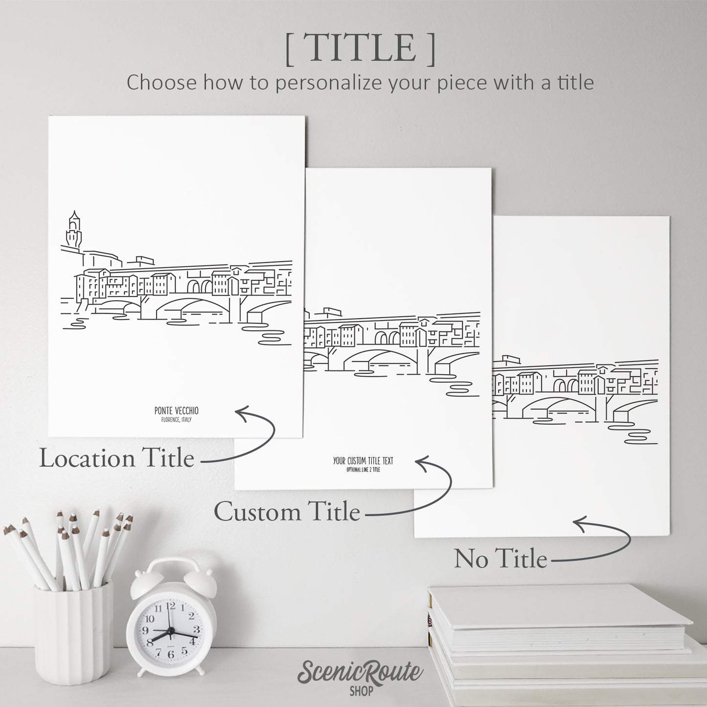 Italy Ponte Vecchio Bridge Art Print