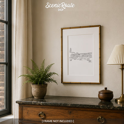 Italy Ponte Vecchio Bridge Art Print