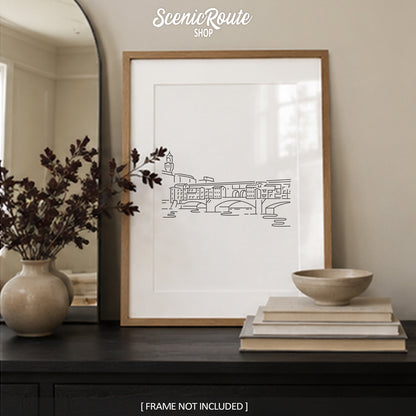 Italy Ponte Vecchio Bridge Art Print