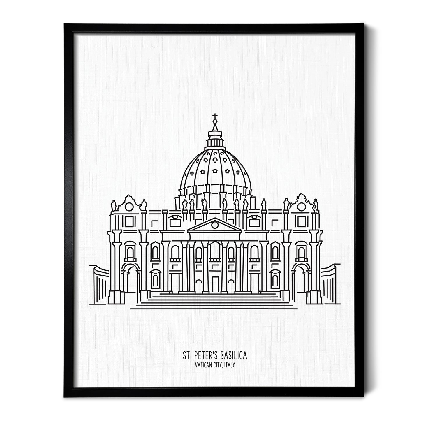 Italy Saint Peters Basilica Rome Art Print