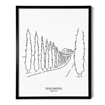 Italy Tuscany Drive Art Print