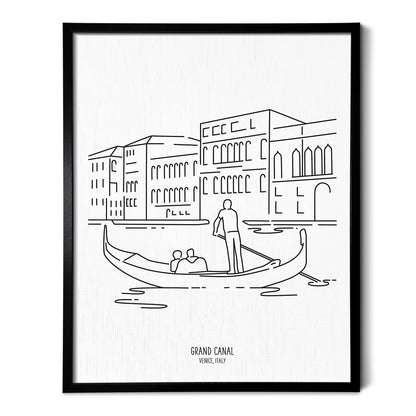 Italy Venice Grand Canal Gondola Art Print