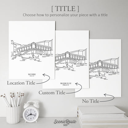 Italy Venice Rialto Bridge Art Print