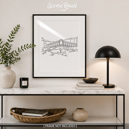 Italy Venice Rialto Bridge Art Print
