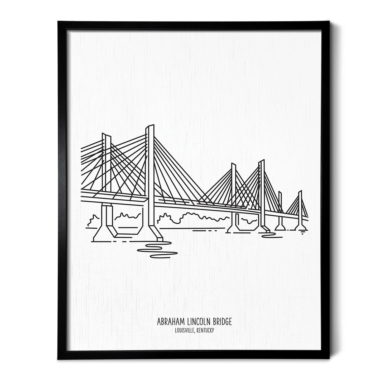 Louisville Abraham Lincoln Bridge Art Print