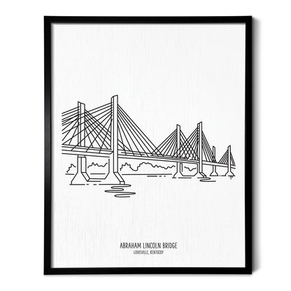 Louisville Abraham Lincoln Bridge Art Print