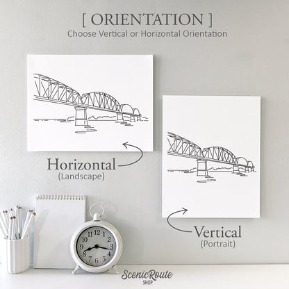 Louisville Big Four Bridge Art Print