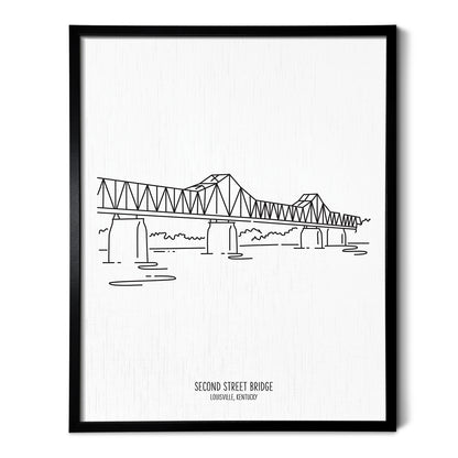 Louisville George Roger's Clark (Second Street Bridge) Art Print
