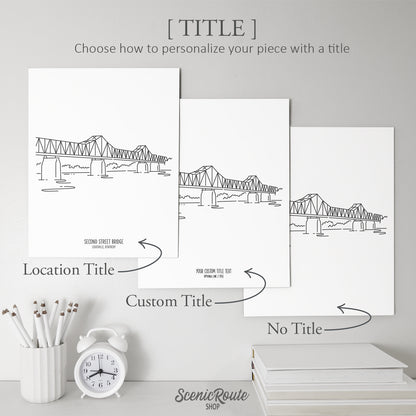 Louisville George Roger's Clark (Second Street Bridge) Art Print