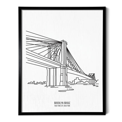 New York City Brooklyn Bridge Art Print
