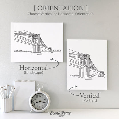 New York City Brooklyn Bridge Art Print