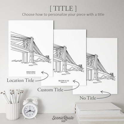New York City Brooklyn Bridge Art Print