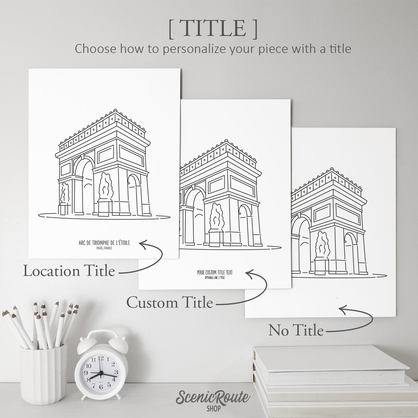 Paris France Arc de Triomphe Art Print