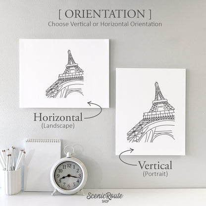 Paris France Eiffel Tower Art Print