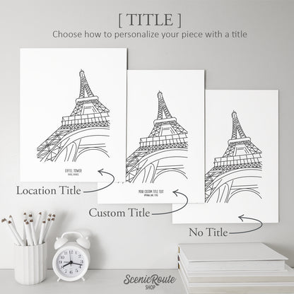 Paris France Eiffel Tower Art Print