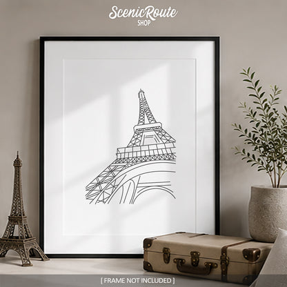 Paris France Eiffel Tower Art Print