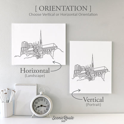 Paris France Notre Dame Cathedral Art Print