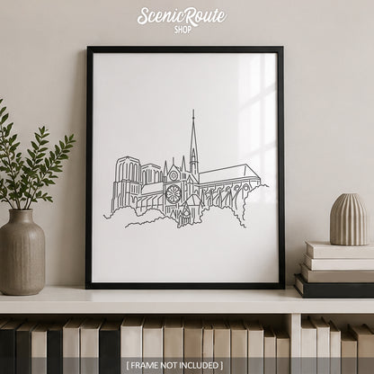 Paris France Notre Dame Cathedral Art Print