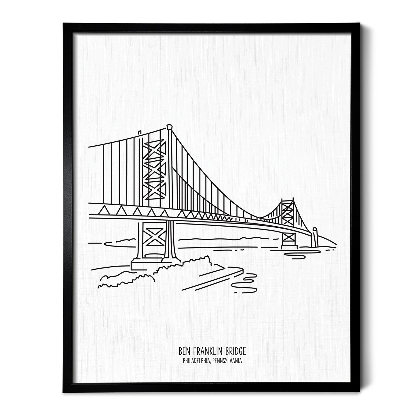 Philadelphia Ben Franklin Bridge Art Print