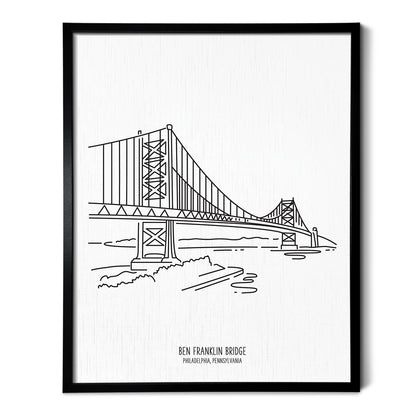 Philadelphia Ben Franklin Bridge Art Print