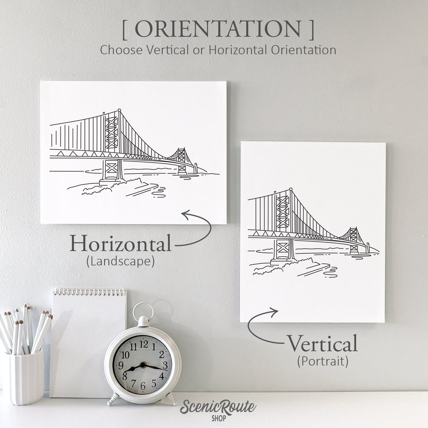 Philadelphia Ben Franklin Bridge Art Print