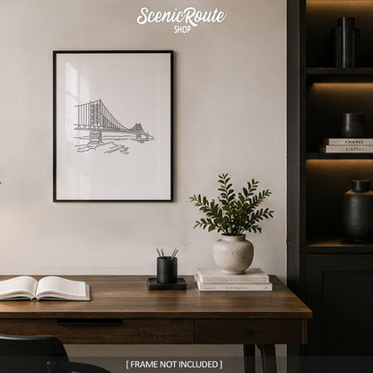 Philadelphia Ben Franklin Bridge Art Print
