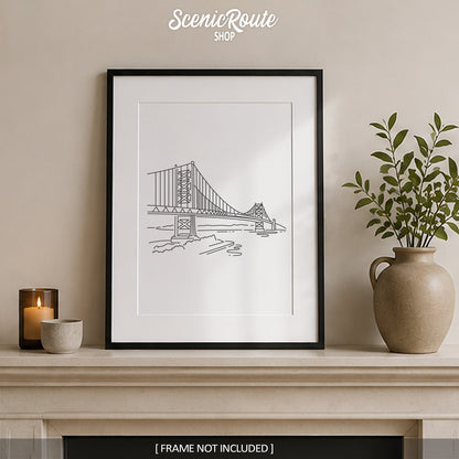 Philadelphia Ben Franklin Bridge Art Print