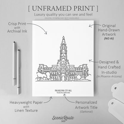 Philadelphia City Hall Art Print