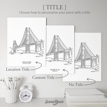 San Francisco Golden Gate Bridge Art Print