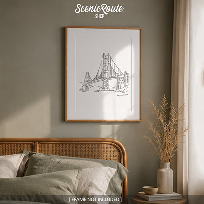 San Francisco Golden Gate Bridge Art Print