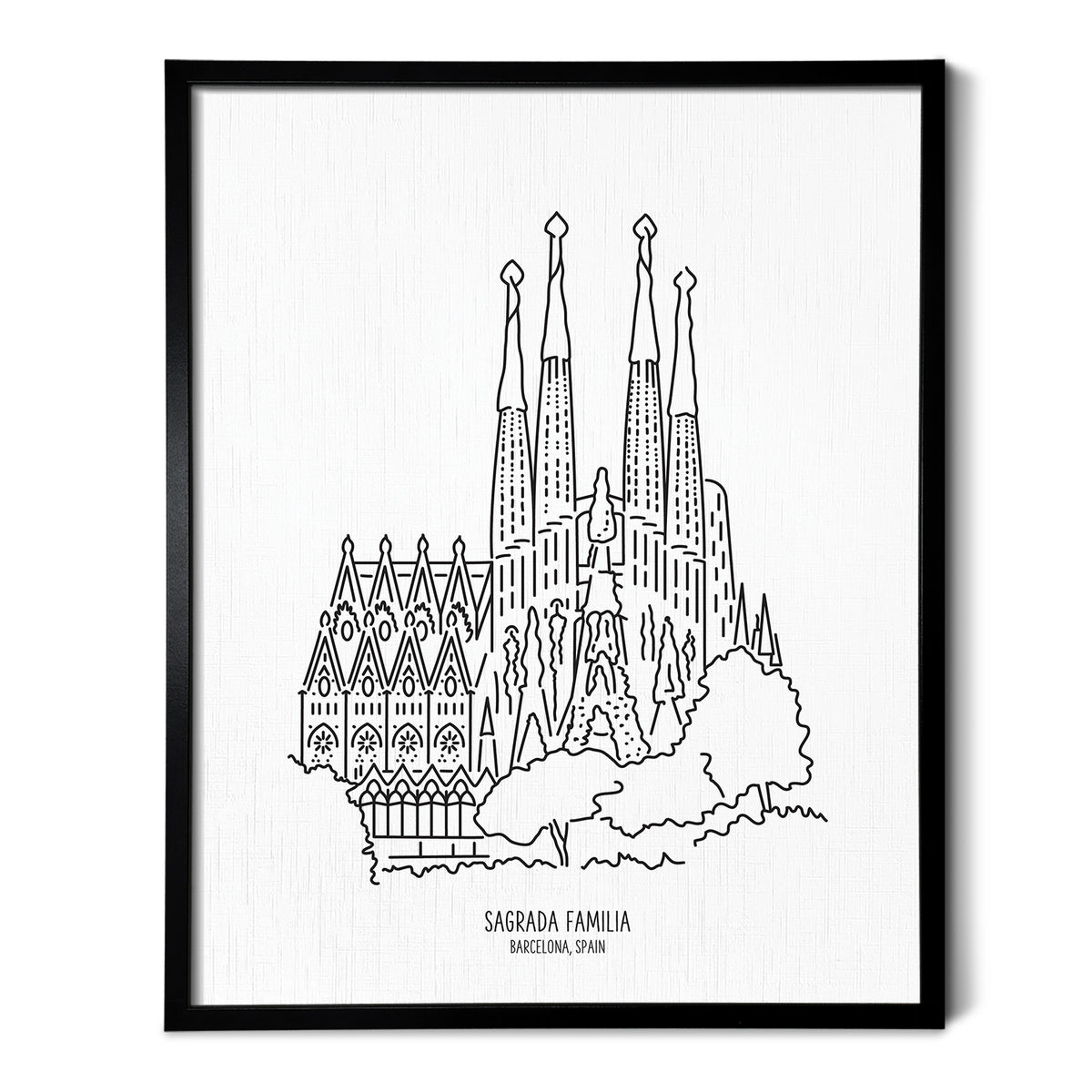 Spain Barcelona Sagrada Familia Basilica Art Print