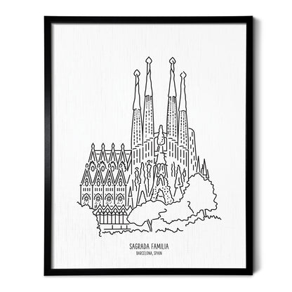 Spain Barcelona Sagrada Familia Basilica Art Print