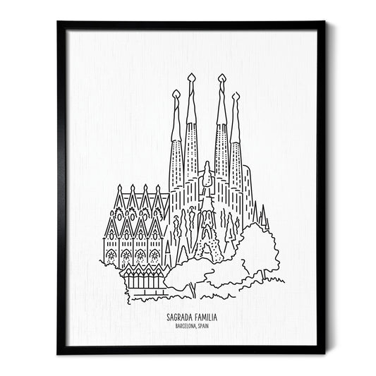 Spain Barcelona Sagrada Familia Basilica Art Print