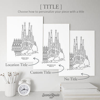 Spain Barcelona Sagrada Familia Basilica Art Print