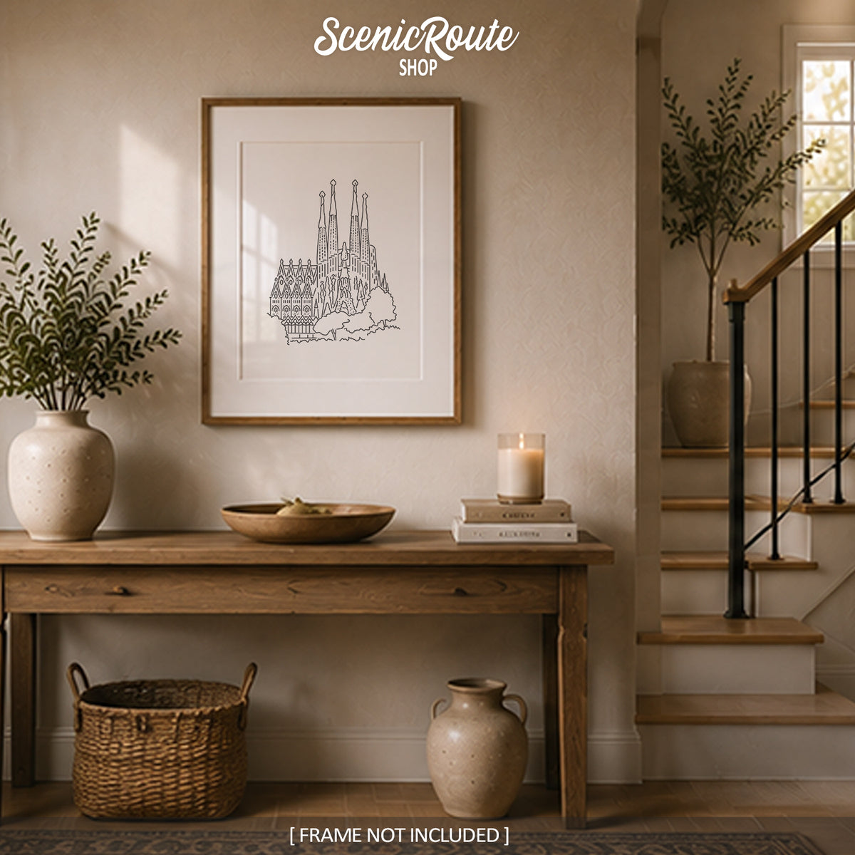 Spain Barcelona Sagrada Familia Basilica Art Print