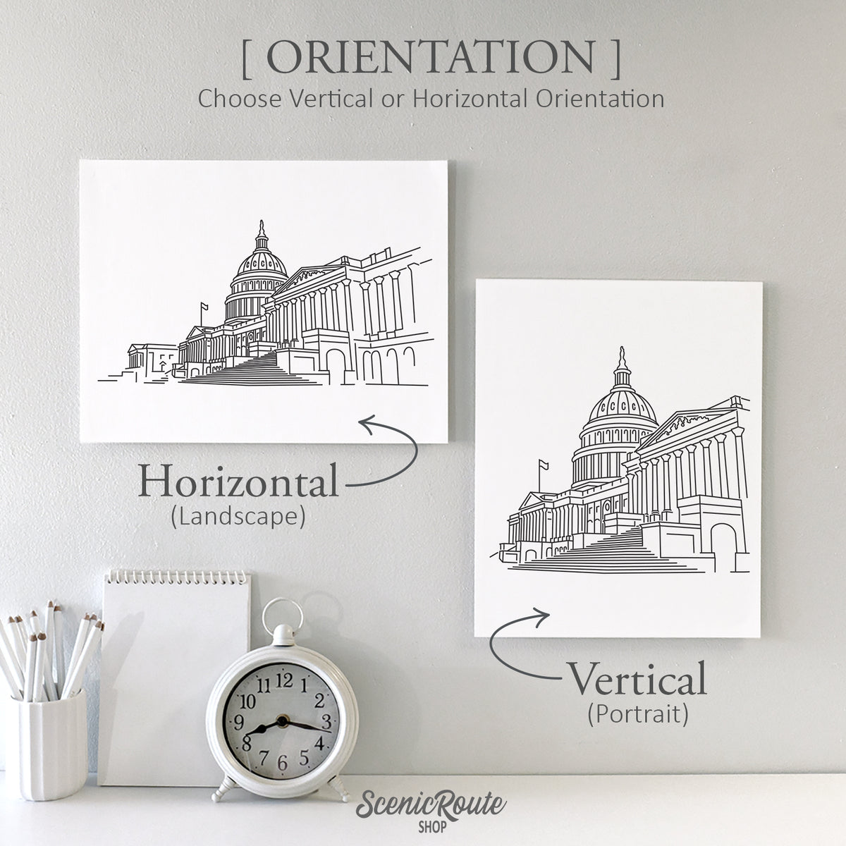 Washington DC Capitol Building Art Print